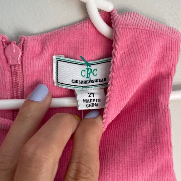 Classic Prep Girls Tabor Overall in Morning Glory Pink Corduroy Size 2T NWT - Picture 4 of 7